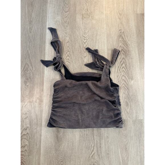 Free People Black Washed Boulevard Tank TopSleeveless Boho Casual -  Size Large - Picture 4 of 5